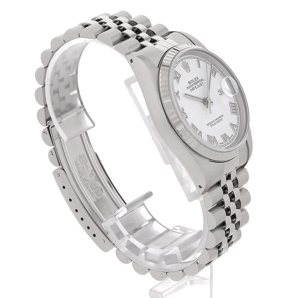 ROLEX DATEJUST WHITE WATCH - 2