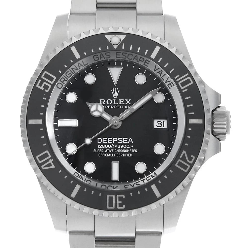 ROLEX DEEP SEA BLACK WATCH: ROLEX Deep Sea black Watch Brand: ROLEX Type/Style: Wrist watch Material: Band Material Stainless Steel, Case Material Stainless Steel Color: Dial colour Black Size: Case:W44mm Circumference of