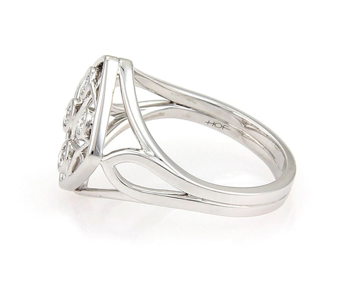 HEARTS ON FIRE DIAMOND 18K WHITE GOLD RING - 2