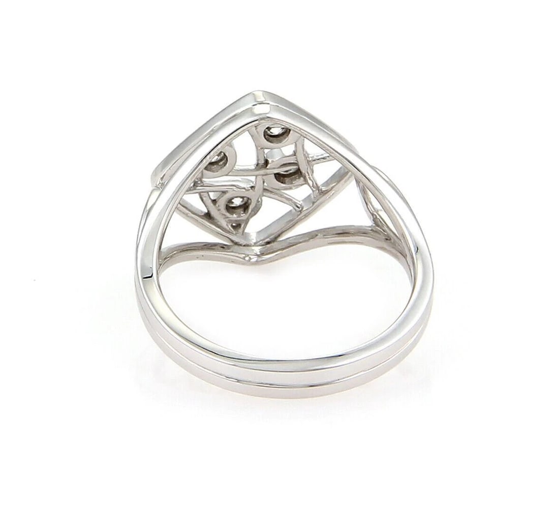 HEARTS ON FIRE DIAMOND 18K WHITE GOLD RING - 3