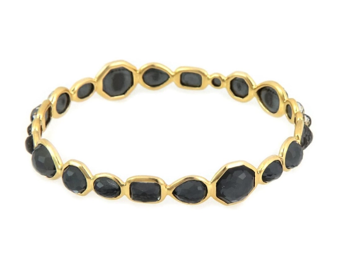 IPPOLITA ROCK CANDY GELATO QUARTZ 18K YELLOW GOLD BRACELET: Ippolita Rock Candy Gelato Quartz 18k Yellow Gold Bracelet Brand: IPPOLITA Type/Style: Bracelet Material: 18k yellow gold Color: Yellow Size: Bracelet Length: Approximately 7.5inch Measurements: Appro