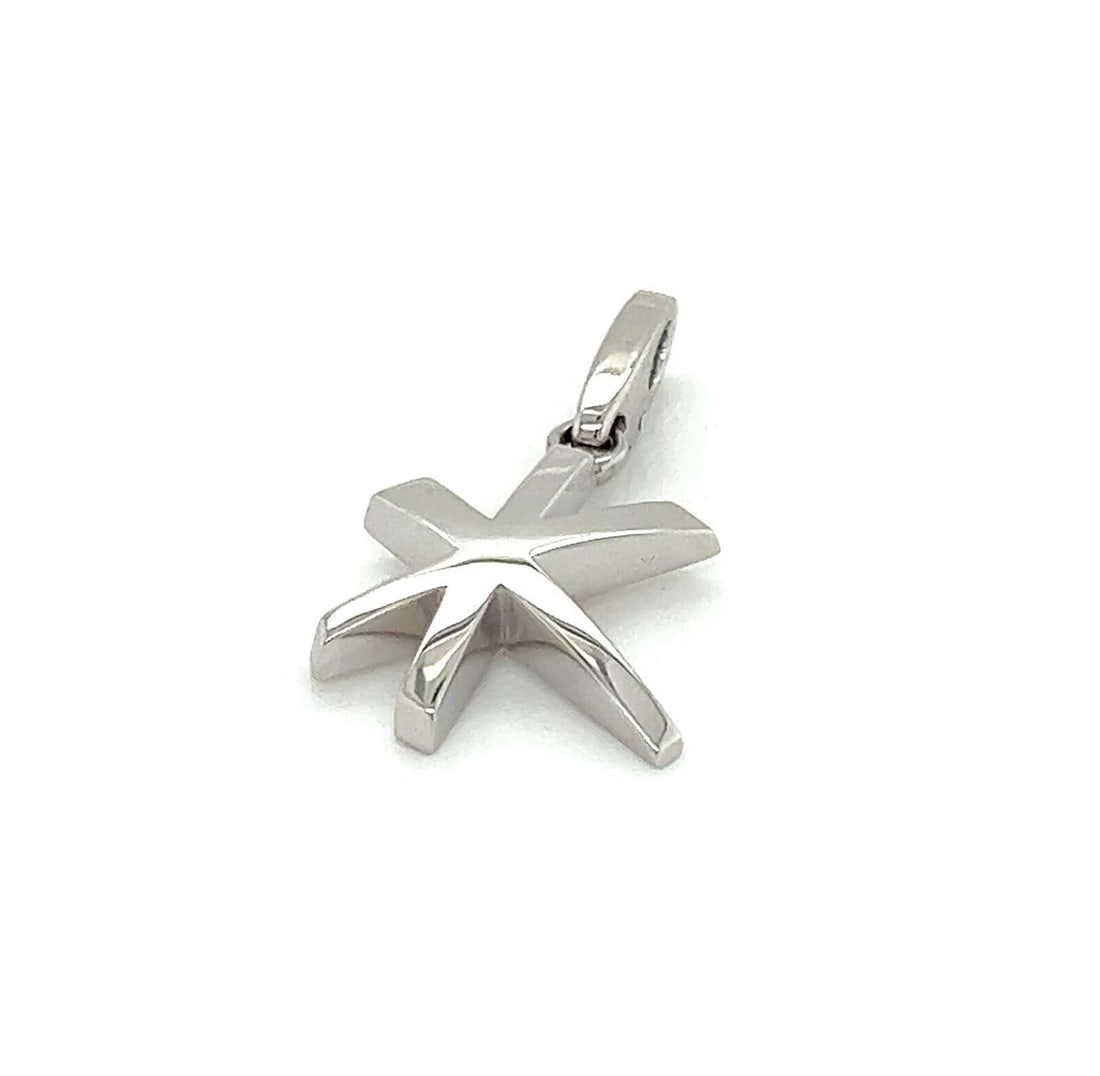 CARTIER SHOOTING STAR 18K WHITE GOLD PENDANT: Cartier Shooting Star 18k White Gold Pendant Brand: Cartier Type/Style: Pendant Material: 18k white gold Color: White Size: Measurements: Approximately 1.13inch long with bail x 0.41inch wide x 0.13in