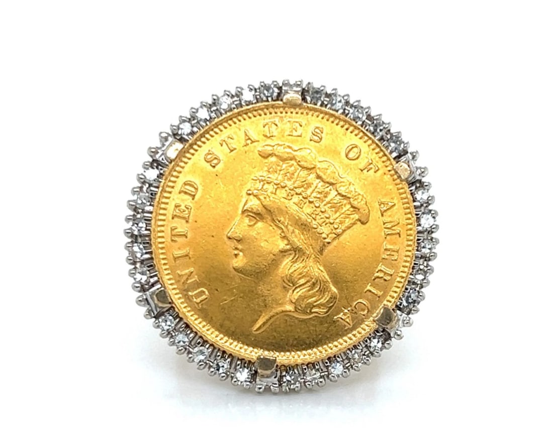 INDIAN PRINCESS DIAMOND 14K YELLOW GOLD BEZEL RING: Indian Princess Diamond 14k Yellow Gold Bezel Ring Brand: Unbranded Type/Style: Ring Material: 14k yellow gold Color: Yellow Size: 4 US Accessories: None Accessories Notice: When purchasin