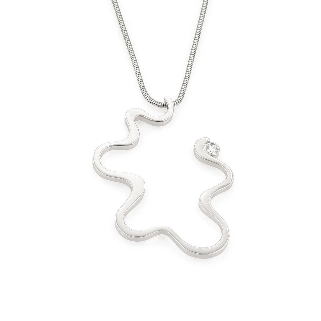 TIFFANY & CO. FRANK DIAMOND 18K WHITE GOLD PENDANT NECKLACE: Tiffany & Co. Frank Diamond 18k White Gold Pendant Necklace Brand: Tiffany & Co. Type/Style: Necklace Material: 18k white gold Main Stone Natural Color: white Size: Necklace Length: Approximately 16in