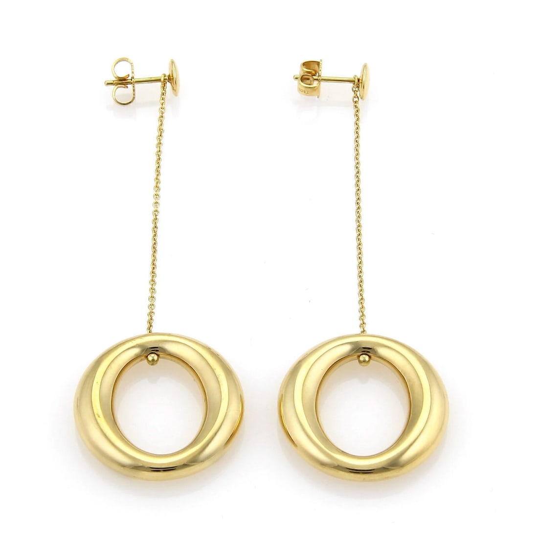 TIFFANY & CO. ELSA PERETTI SEVILLANA 18K YELLOW GOLD EARRINGS (1 of 3)