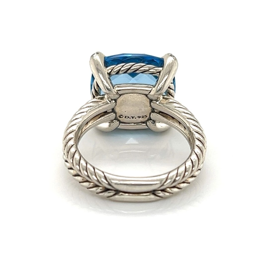 DAVYURMAN CHATELAINE DIAMOND STERLING SILVER RING - 4