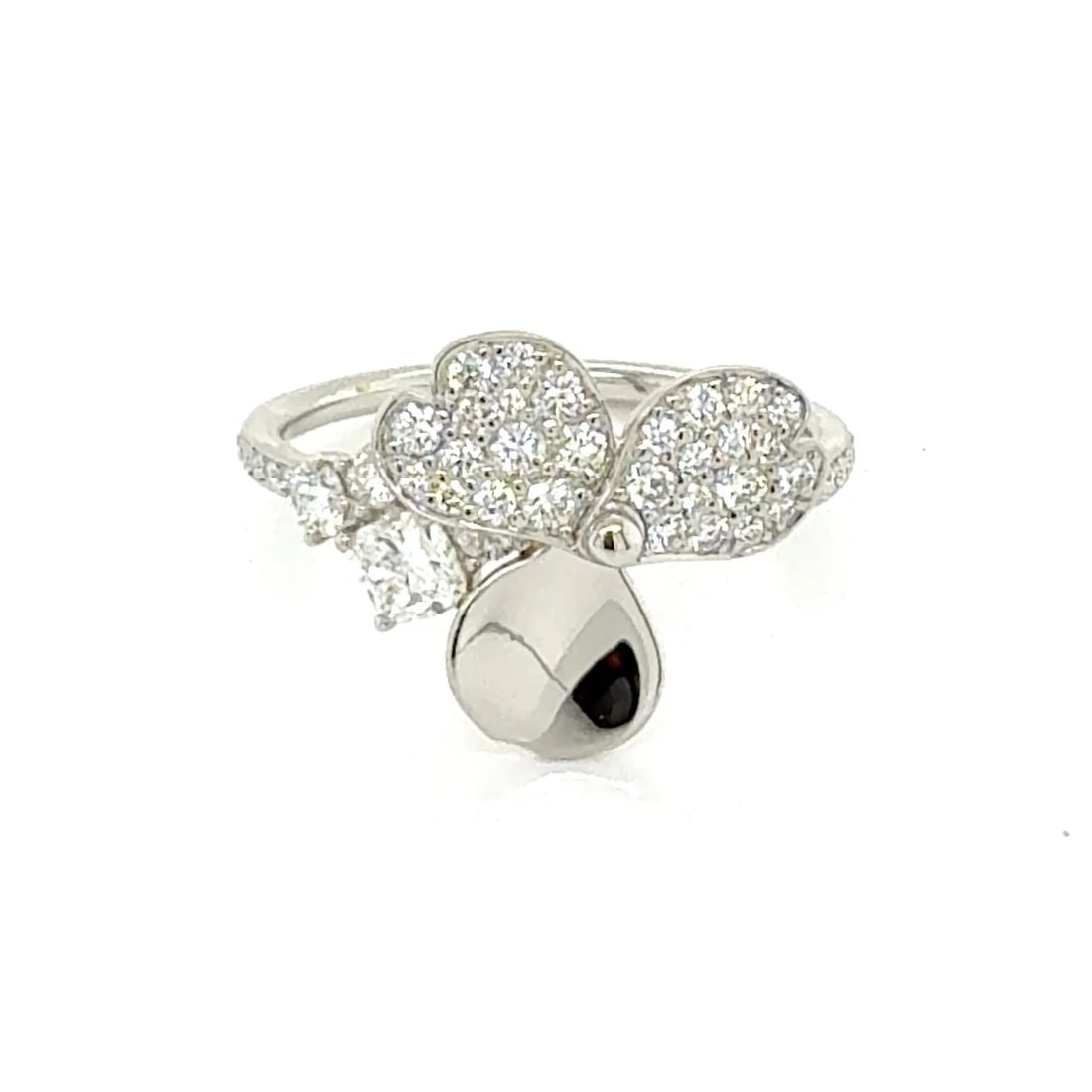 TIFFANY & CO. PAPER FLOWERS DIAMOND PLATINUM RING: Tiffany & Co. Paper Flowers Diamond Platinum Ring Brand: Tiffany & Co. Type/Style: Ring Material: Pt950 Color: White Size: 7 US Accessories: None Accessories Notice: When purchasing pre-ow