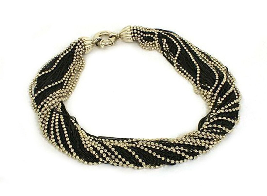 TIFFANY & CO. STERLING SILVER MULTI CHAIN NECKLACE: Tiffany & Co. Sterling Silver Multi Chain Necklace Brand: Tiffany & Co. Type/Style: Necklace Material: Sterling silver 925 Color: silver Size: Necklace Length: Approximately 17inch Measurements: Appro