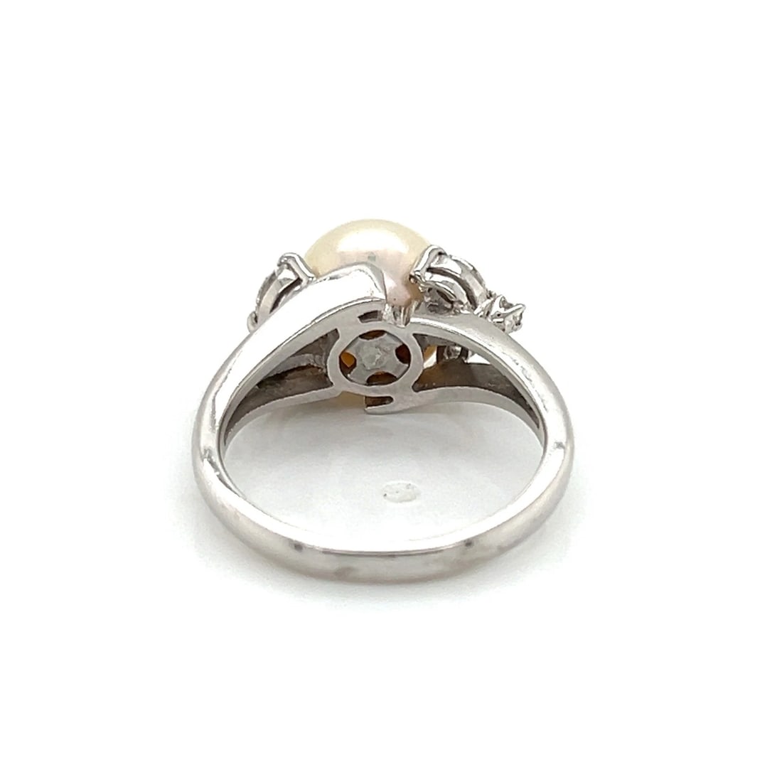 MIKIMOTO DIAMOND PLATINUM RING - 3