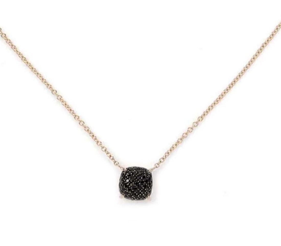 TIFFANY & CO. PICASSO SUGAR STACK BLACK PENDANT NECKLACE: Tiffany & Co. Picasso Sugar Stack Black Pendant Necklace Brand: Tiffany & Co. Type/Style: Necklace Material: 18k rose gold Color: rose gold Size: Necklace Length: Approximately 18inch Measurements: