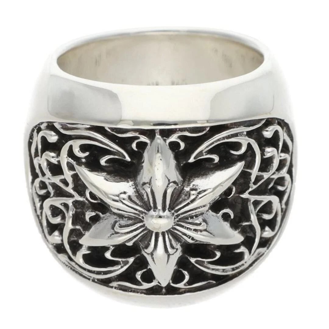 CHROME HEARTS CLSSC OVAL STAR CLASSIC SILVER RING: Chrome Hearts CLSSC OVAL STAR Classic Silver Ring Brand: Chrome Hearts Type/Style: Ring Material: 925 Silver Color: silver Size: US Size 14 Accessories: None Accessories Notice: When purchasing