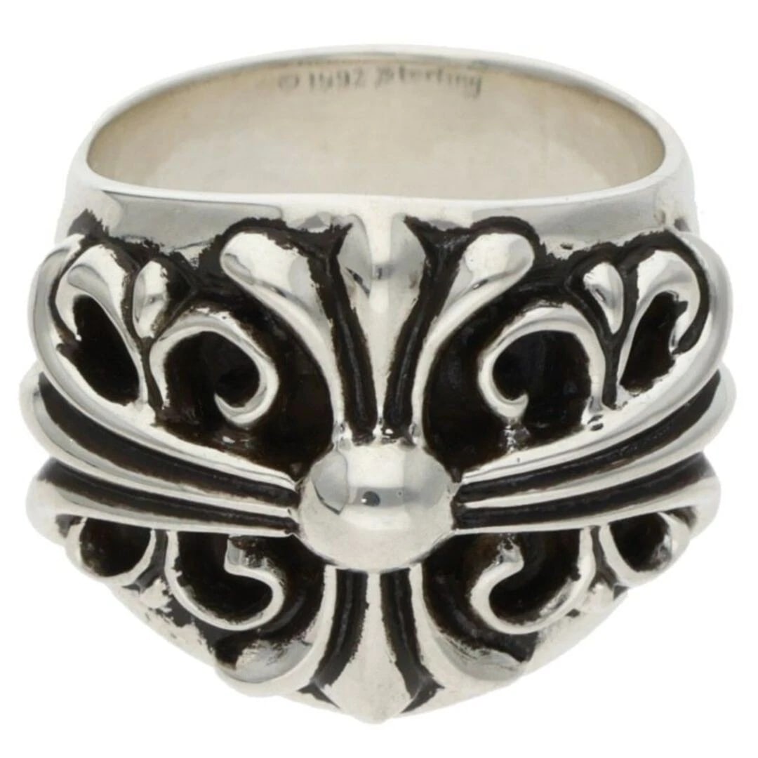 CHROME HEARTS KEEPER SILVER RING: Chrome Hearts KEEPER Silver Ring Brand: Chrome Hearts Type/Style: Ring Material: 925 Silver Color: silver Size: US Size 16.5 Accessories: None Accessories Notice: When purchasing pre-owned
