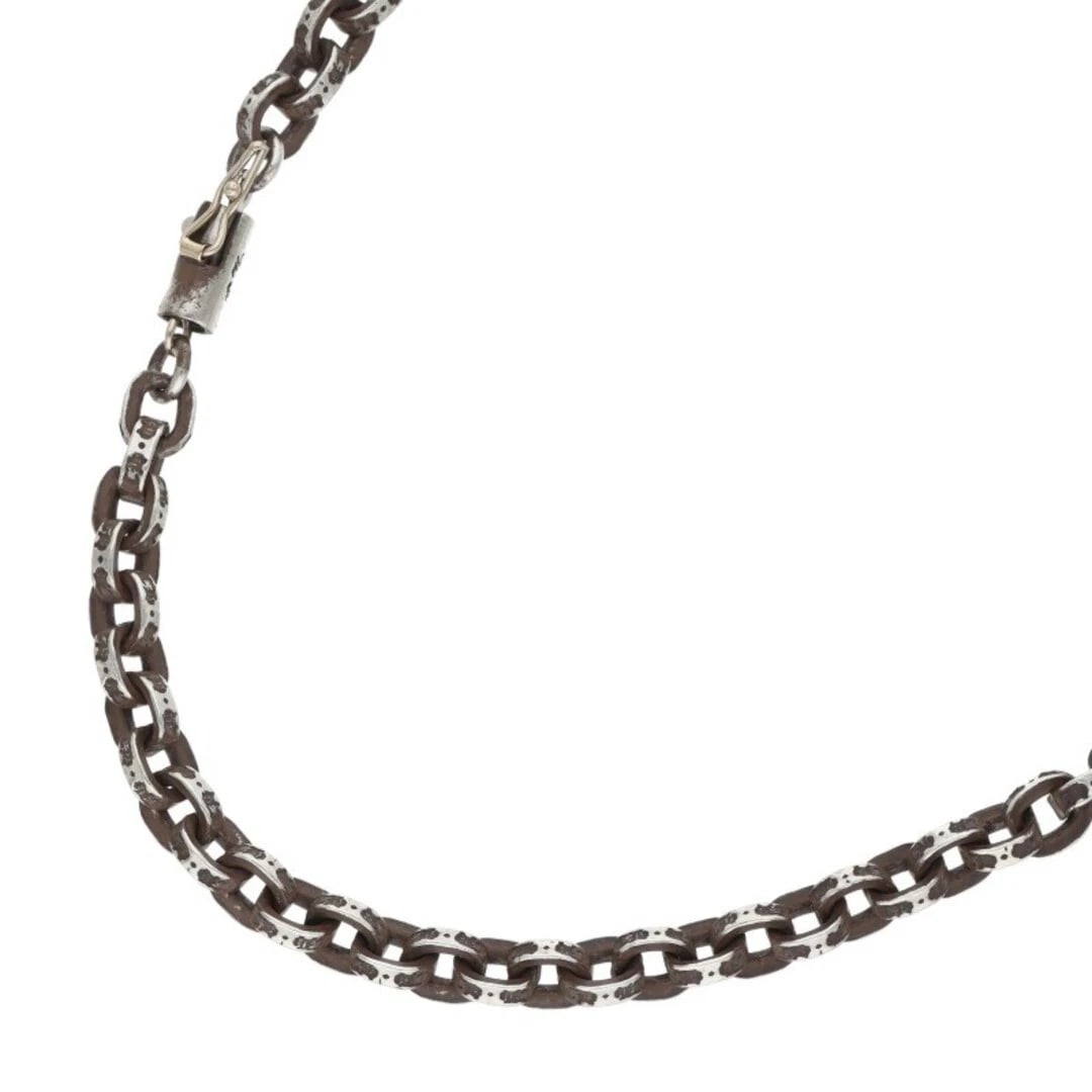 CHROME HEARTS PAPER CHAIN 18INCH SILVER NECKLACE: Chrome Hearts PAPER CHAIN 18inch Silver Necklace Brand: Chrome Hearts Type/Style: Necklace Material: 925 Silver Color: silver Size: total length 47cm Accessories: None Accessories Notice: