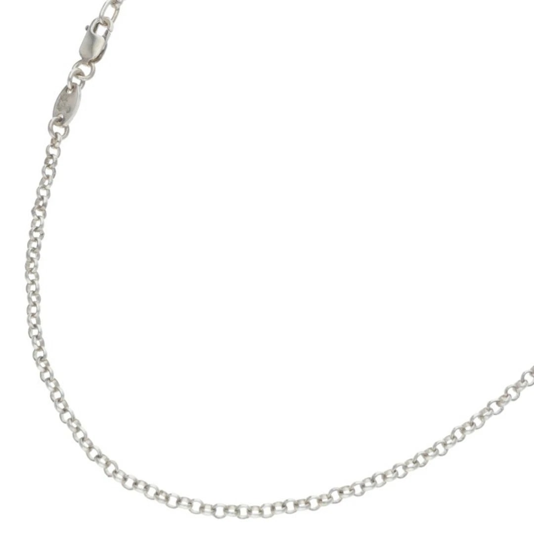 CHROME HEARTS NECKCHAIN ROLL CHAIN 20INCH SILVER NECKLACE: Chrome Hearts NECKCHAIN roll chain 20inch silver necklace Brand: Chrome Hearts Type/Style: Necklace Material: 925 Silver Color: silver Size: total length 51.5cm Accessories: None Accessories Notice: