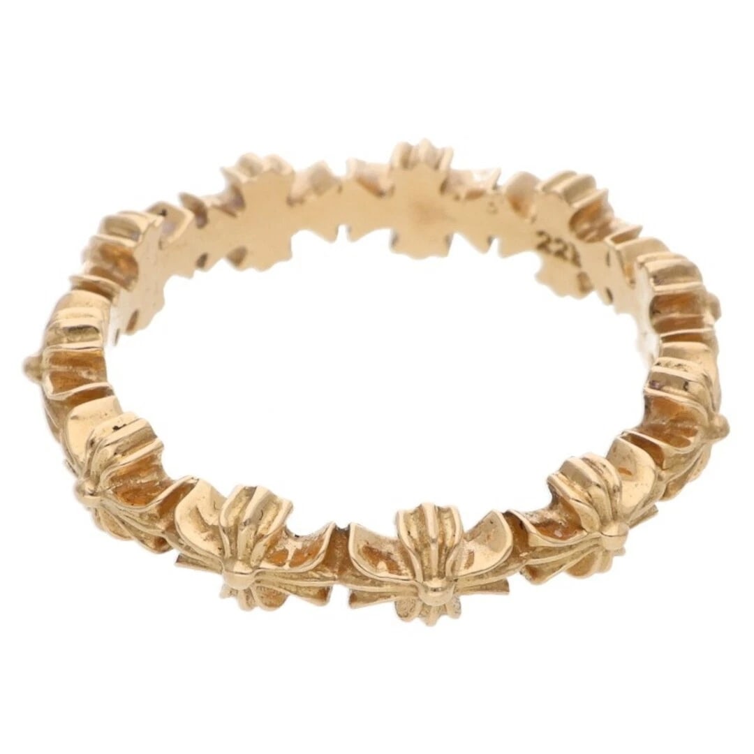 CHROME HEARTS TINY E CH PLS BAND ECH PLUS GOLD RING - 2
