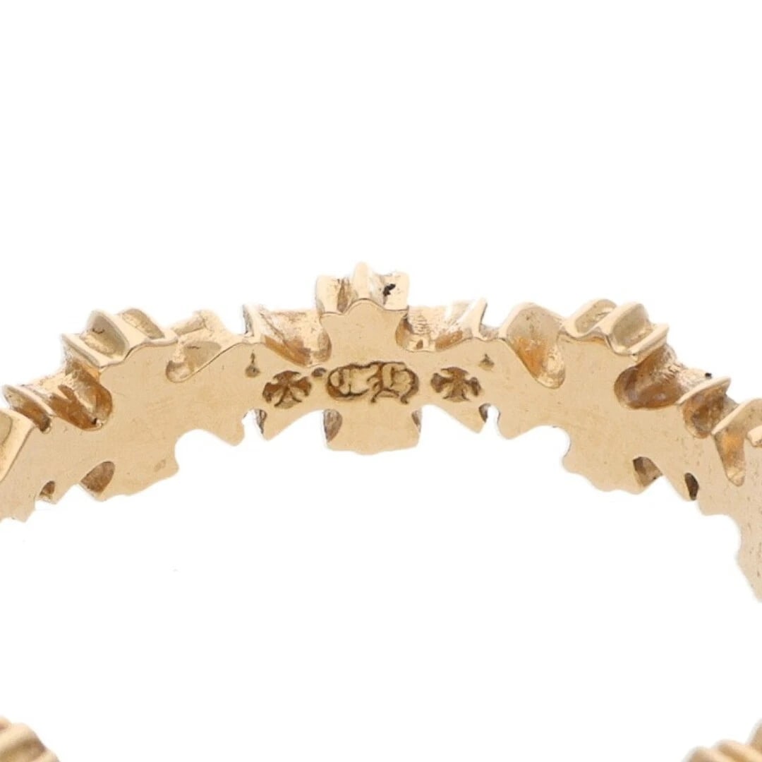 CHROME HEARTS TINY E CH PLS BAND ECH PLUS GOLD RING - 3