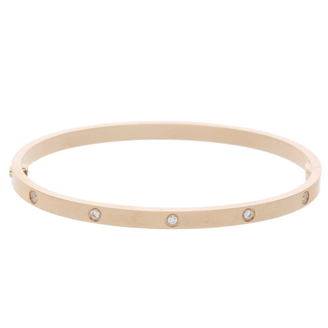 CARTIER LOVE BRACELET: Cartier LOVE BRACELET Brand: Cartier Type/Style: Bracelet Material: K18PG Color: PG Size: US Size 18 Accessories: None Accessories Notice: When purchasing pre-owned goods, please refer to the photos