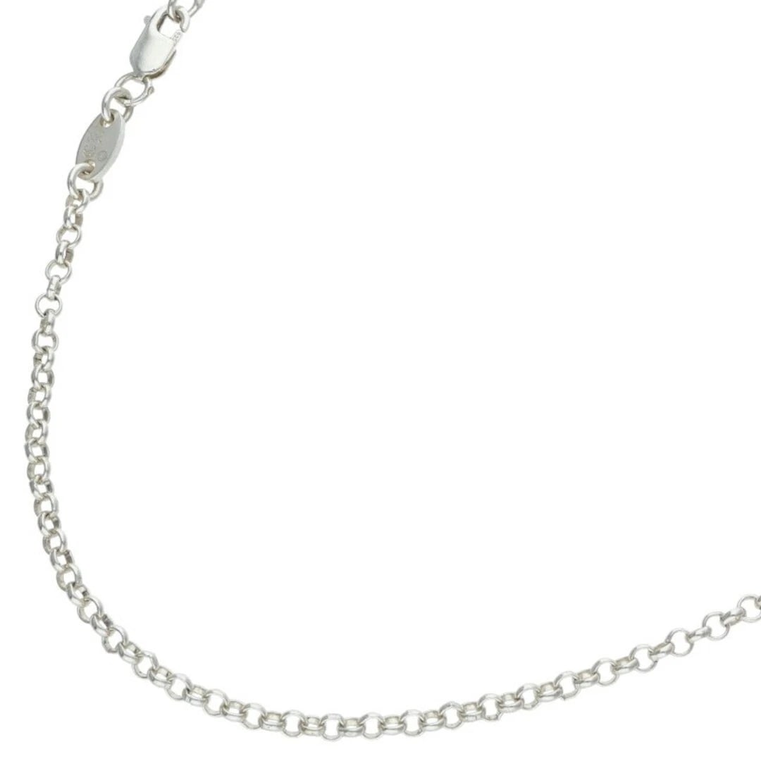 CHROME HEARTS NECKCHAIN ROLL CHAIN SILVER NECKLACE: CHROME HEARTS NECKCHAIN ROLL CHAIN SILVER NECKLACE Brand: Chrome Hearts Type/Style: Necklace Material: 925 Silver Color: silver Size: total length 61cm Accessories: None Accessories Notice: When
