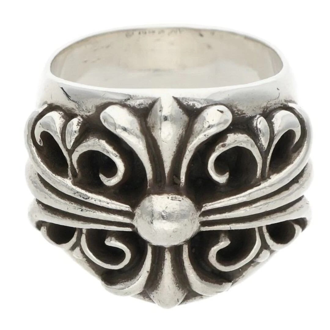 CHROME HEARTS KEEPER SILVER RING: Chrome Hearts KEEPER Silver Ring Brand: Chrome Hearts Type/Style: Ring Material: 925 Silver Color: silver Size: US Size 16 Accessories: None Accessories Notice: When purchasing pre-owned goods,
