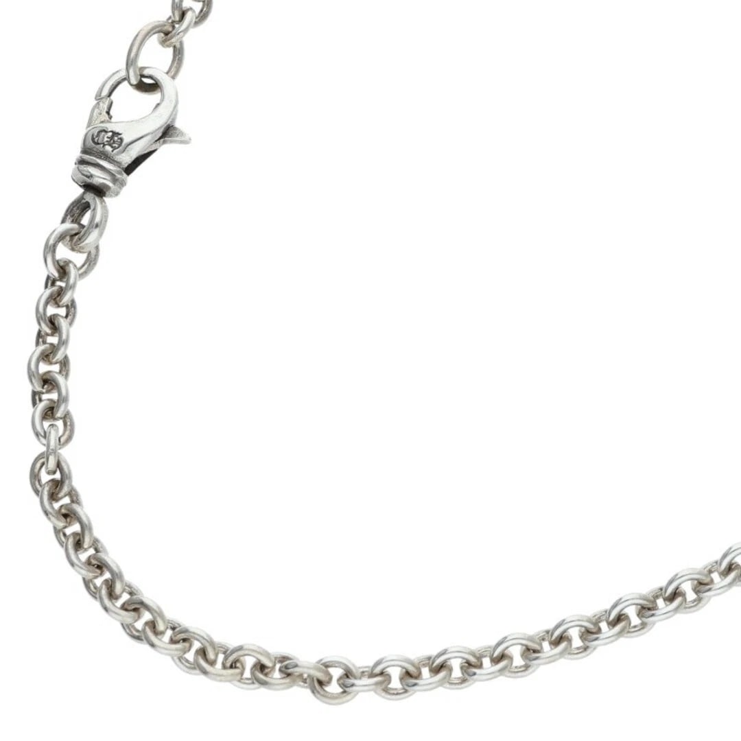 CHROME HEARTS NE CHAIN 30 30INCH SILVER NECKLACE: Chrome Hearts NE CHAIN 30 30inch Silver Necklace Brand: Chrome Hearts Type/Style: Necklace Material: 925 Silver Color: silver Size: total length 77cm Accessories: None Accessories Notice: When