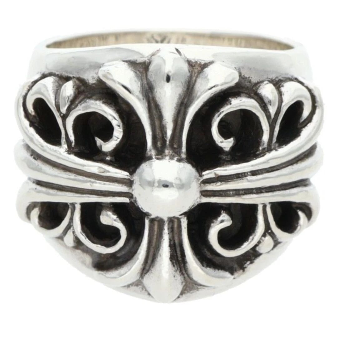 CHROME HEARTS KEEPER SILVER RING: Chrome Hearts KEEPER Silver Ring Brand: Chrome Hearts Type/Style: Ring Material: 925 Silver Color: silver Size: US Size 16 Accessories: None Accessories Notice: When purchasing pre-owned goods,