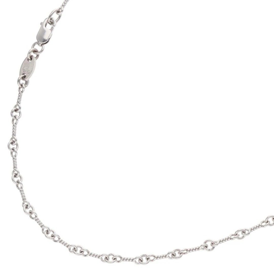 CHROME HEARTS 18KWG NECKCHAIN WHITE GOLD NECKLACE: Chrome Hearts 18kWG NECKCHAIN White Gold Necklace Brand: Chrome Hearts Type/Style: Necklace Material: 18kWG Color: WG Size: total length 46cm Accessories: None Accessories Notice: When purchasing