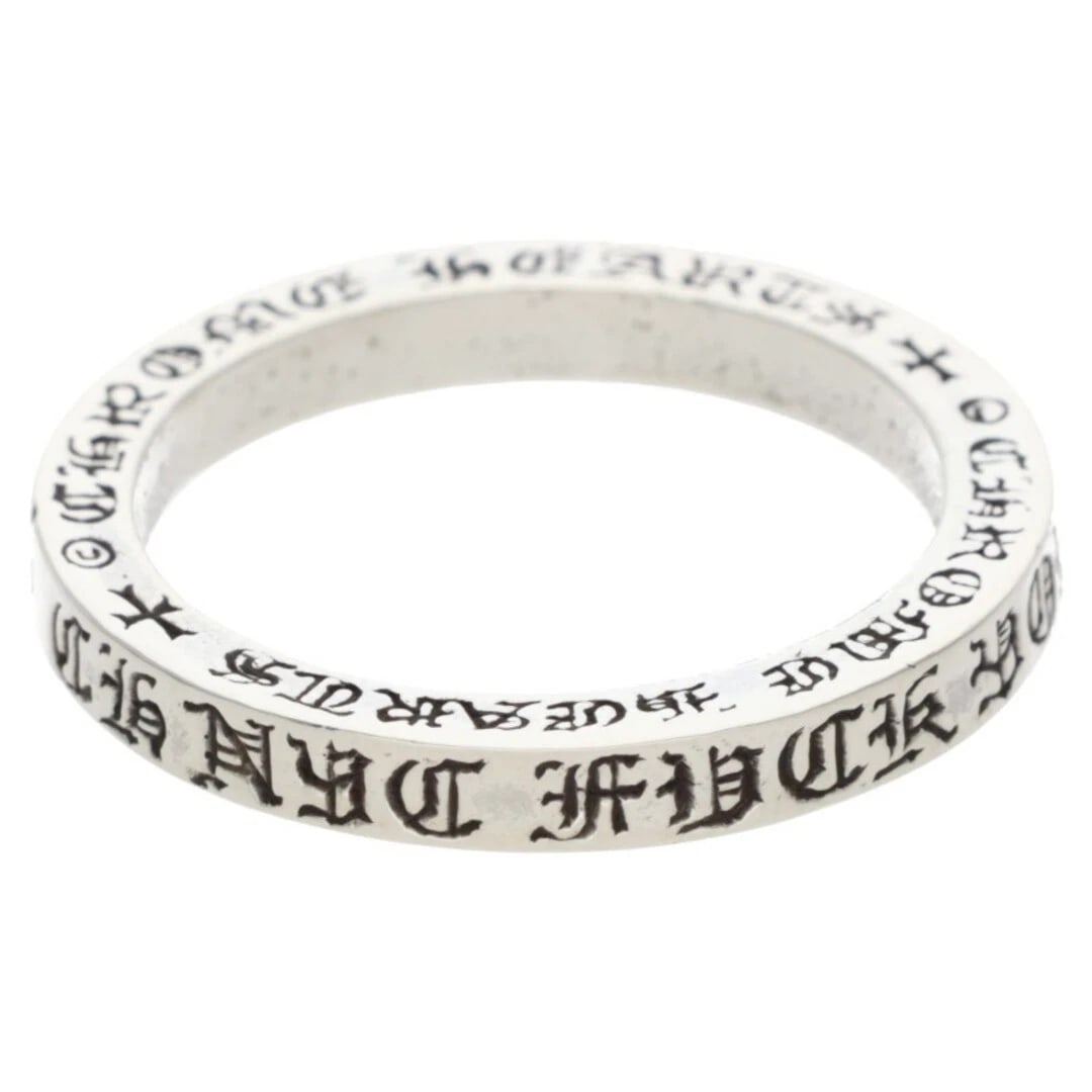 CHROME HEARTS SPACER NYC SILVER RING: Chrome Hearts SPACER NYC Silver Ring Brand: Chrome Hearts Type/Style: Ring Material: 925 Silver Color: silver Size: US Size 25.5 Accessories: None Accessories Notice: When purchasing pre-owned goods,