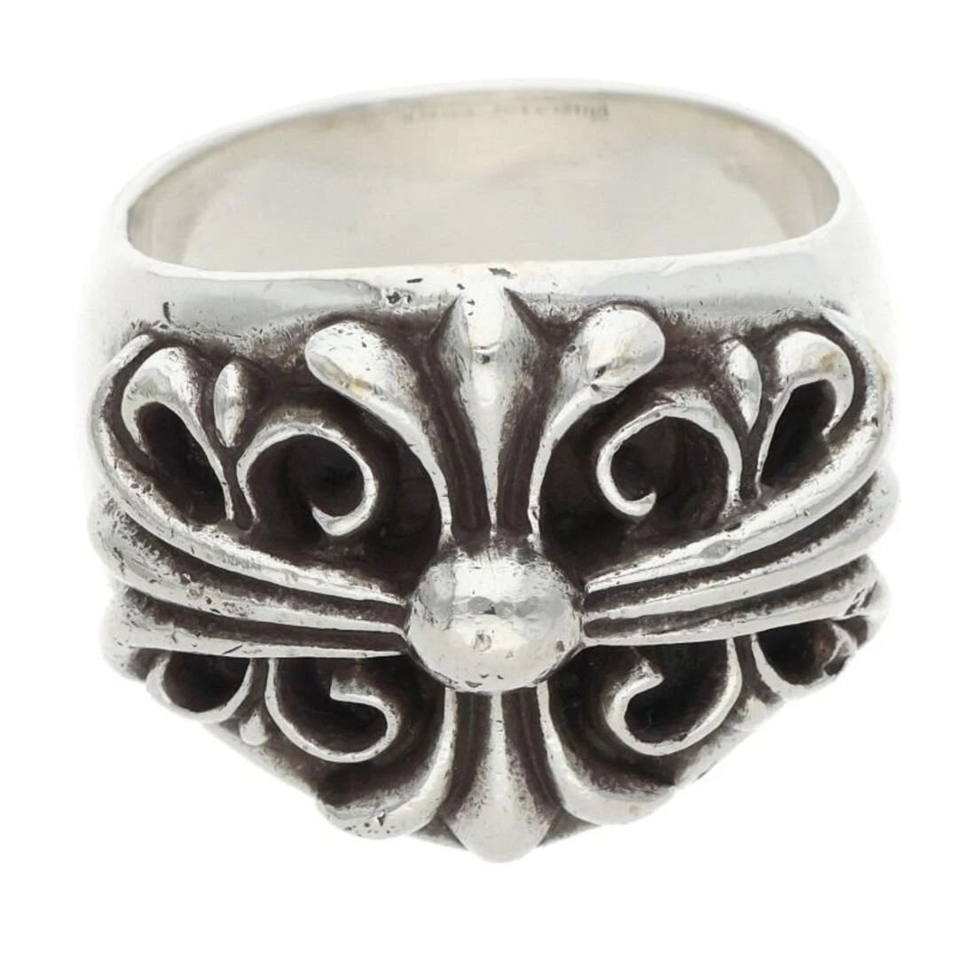CHROME HEARTS KEEPER SILVER RING: Chrome Hearts KEEPER Silver Ring Brand: Chrome Hearts Type/Style: Ring Material: 925 Silver Color: silver Size: US Size 23.5 Accessories: None Accessories Notice: When purchasing pre-owned