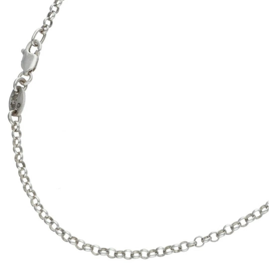 CHROME HEARTS NECKCHAIN SILVER NECKLACE: Chrome Hearts NECKCHAIN silver necklace Brand: Chrome Hearts Type/Style: Necklace Material: 925 Silver Color: silver Size: total length 51cm Accessories: None Accessories Notice: When purchasing