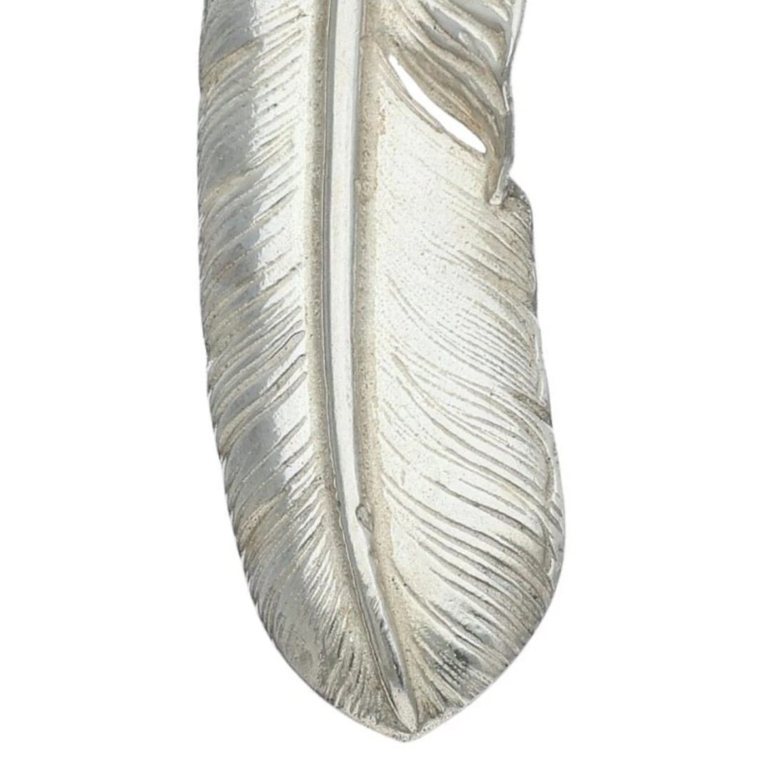 GOROWS PLAIN OVERSIZED FEATHER LEFT FACING NECKLINE TOP - 4