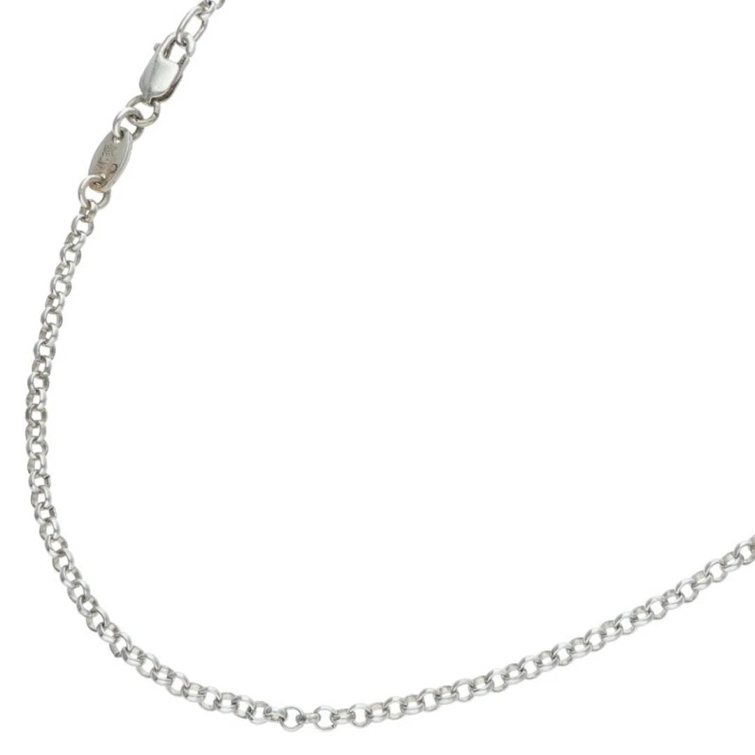 CHROME HEARTS NECKCHAIN ROLL CHAIN SILVER NECKLACE: Chrome hearts NECKCHAIN roll chain silver necklace Brand: Chrome Hearts Type/Style: Necklace Material: 925 Silver Color: silver Size: total length 51cm Accessories: None Accessories Notice: When