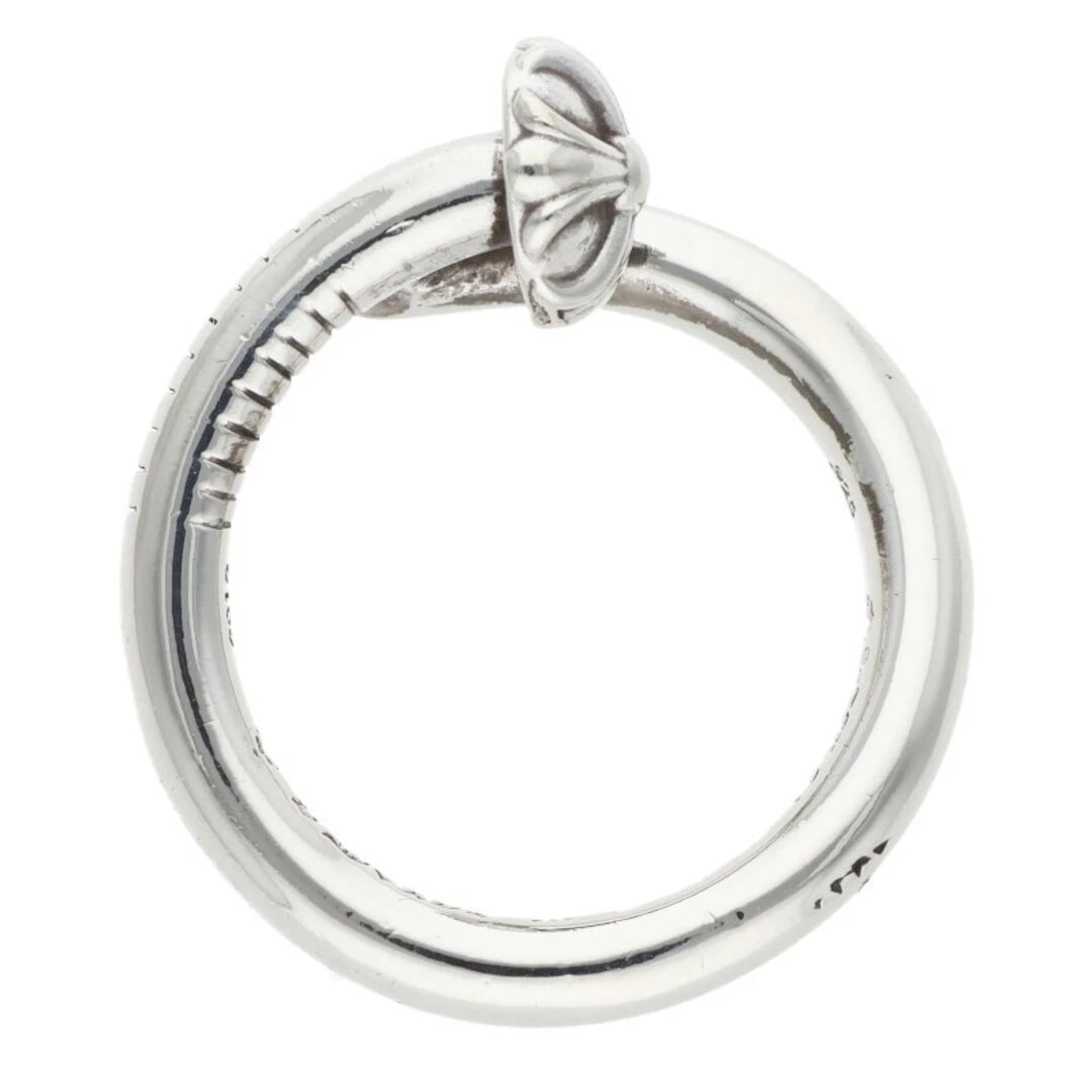 CHROME HEARTS CROSSBALL SILVER RING - 4