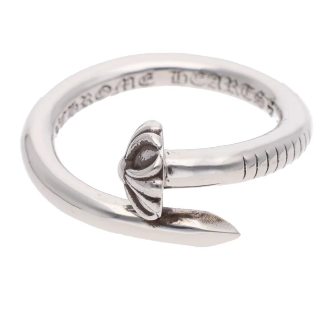 CHROME HEARTS NAIL CRSBALL CROSSBALL SILVER RING: Chrome Hearts NAIL CRSBALL Crossball Silver Ring Brand: Chrome Hearts Type/Style: Ring Material: 925 Silver Color: silver Size: 7.5 - 7.75 Accessories: None Accessories Notice: When purchasing