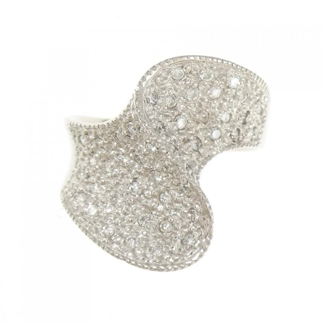 PT900 PAVE DIAMOND RING - 2