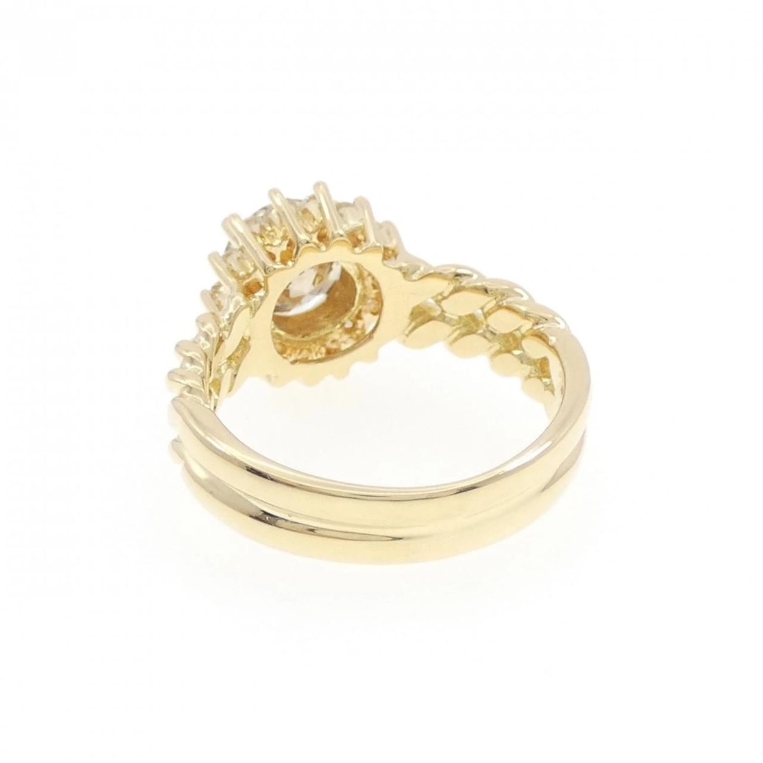 K18YG DIAMOND RING - 3