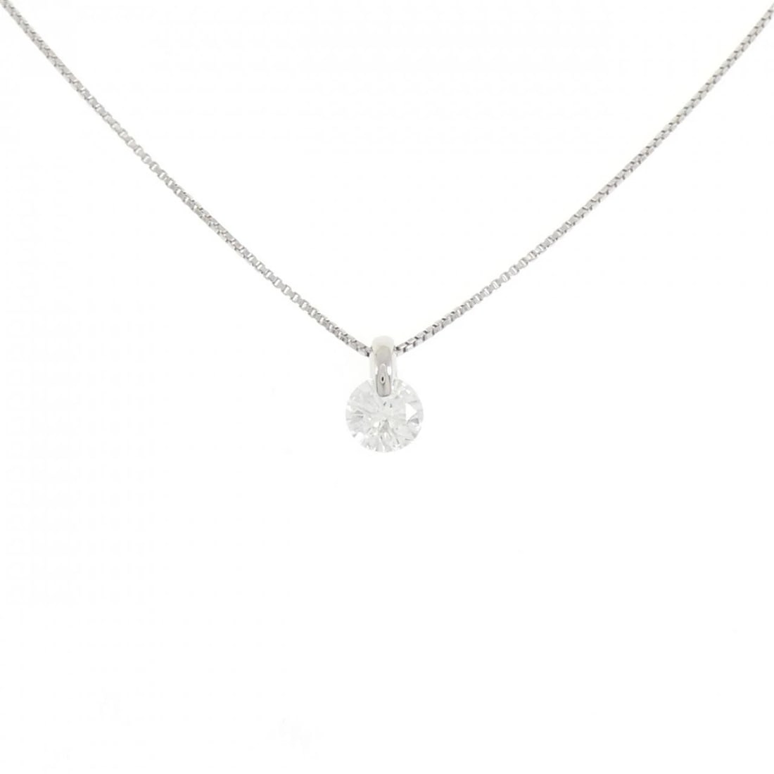 PT900/PT850 DIAMOND NECKLACE: PT900/PT850 Diamond Necklace Brand: Unbranded Type/Style: Diamond Necklace Material: PT900/PT850 Color: Size: Actual Size Pendant length approx. x width approx.: 8.4mmx5.2mm Chain maximum width