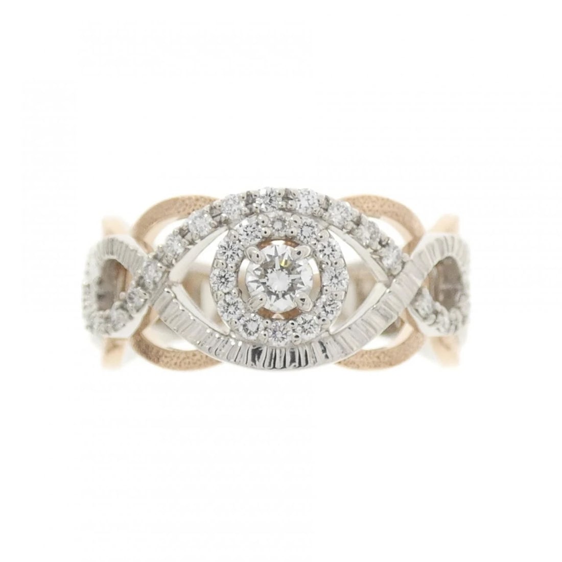 PT900/K18PG DIAMOND RING - 2