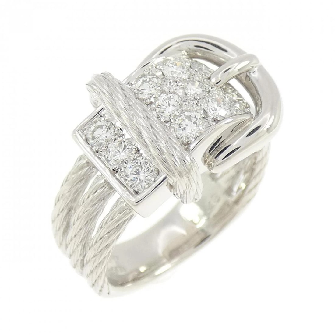 PT900 DIAMOND RING: PT900 Diamond Ring Brand: Unbranded Type/Style: Diamond Ring Material: PT900 Color: Size: US5 1/2 Accessories: None Accessories Notice: When purchasing pre-owned goods, please refer to the