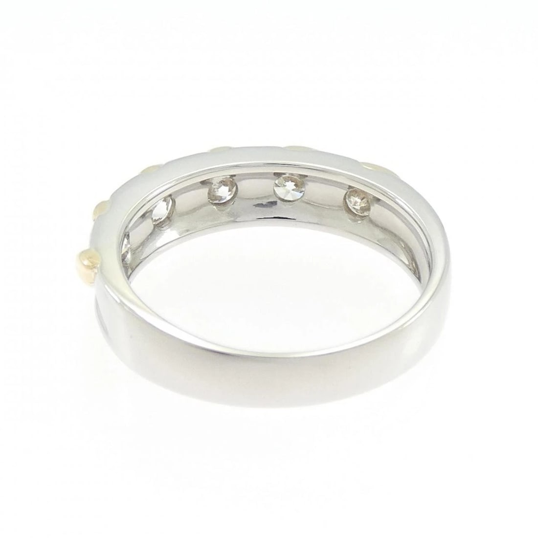 K18YG/PT900 DIAMOND RING - 3