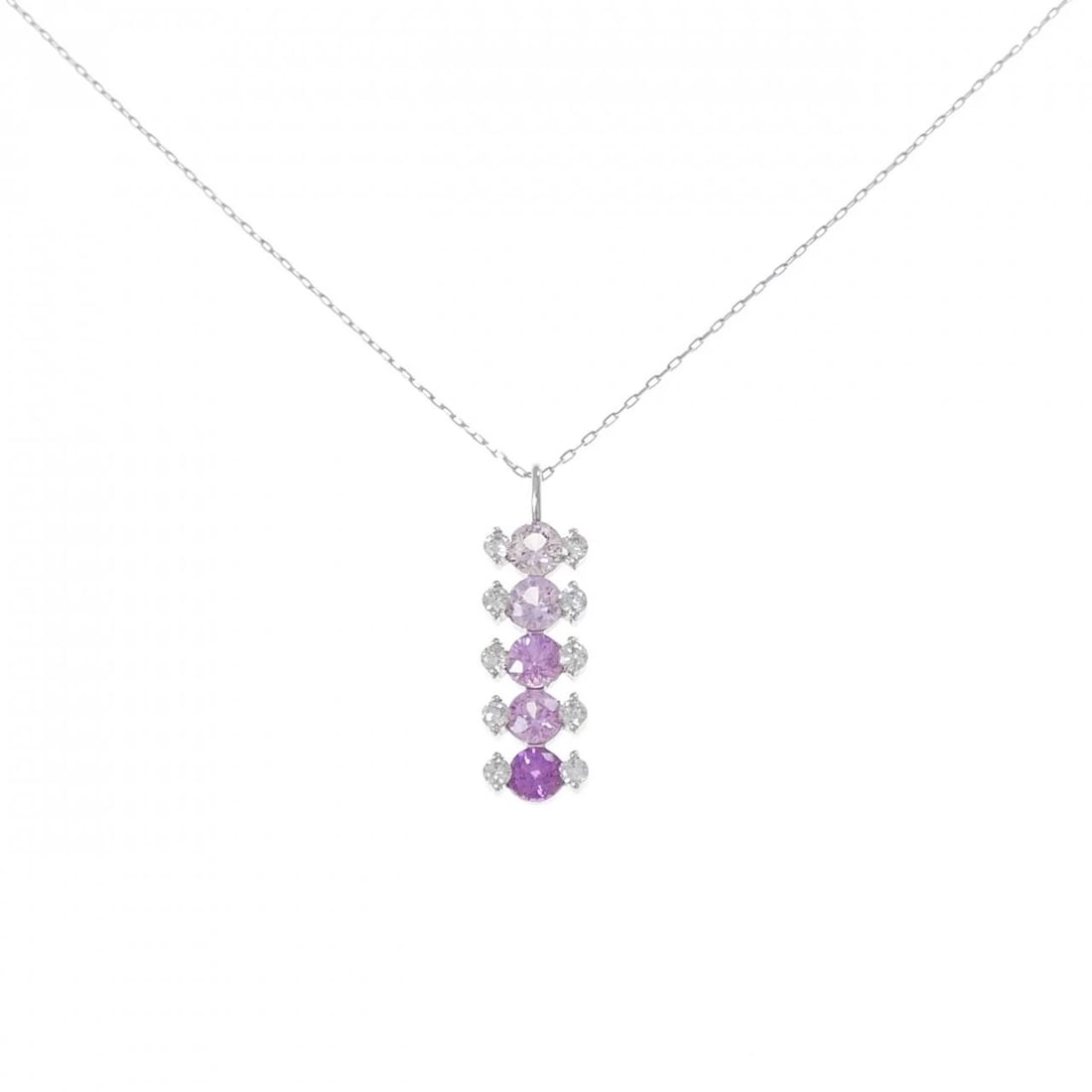 PT900 SAPPHIRE NECKLACE: PT900 Sapphire Necklace Brand: Unbranded Type/Style: Sapphire Necklace Material: PT900 Main Stone Sapphire Color: Size: Actual Size Pendant length approx. x width approx.: 22.0mmx6.6mm Chain maximum