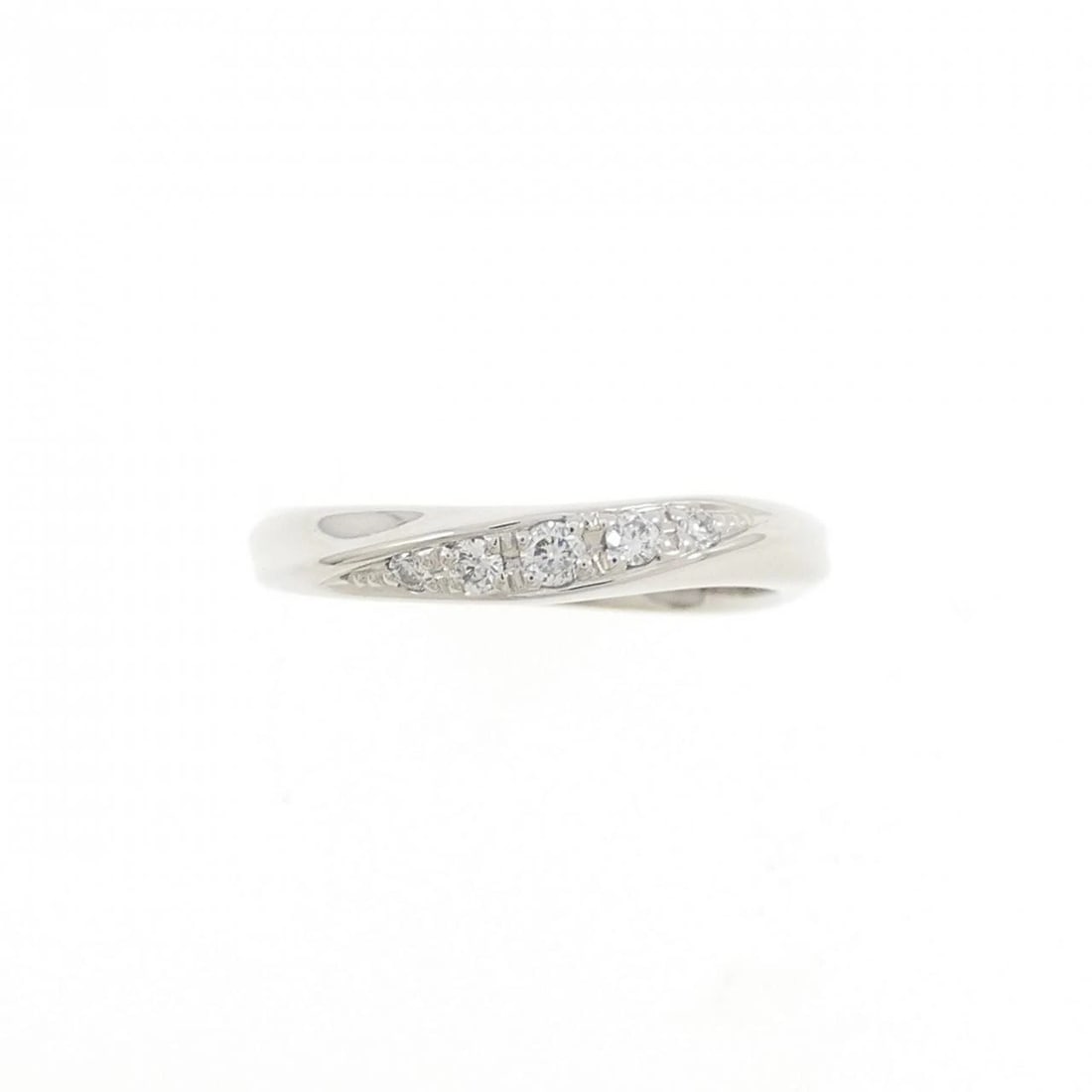 PT950 DIAMOND PINKY RING - 2