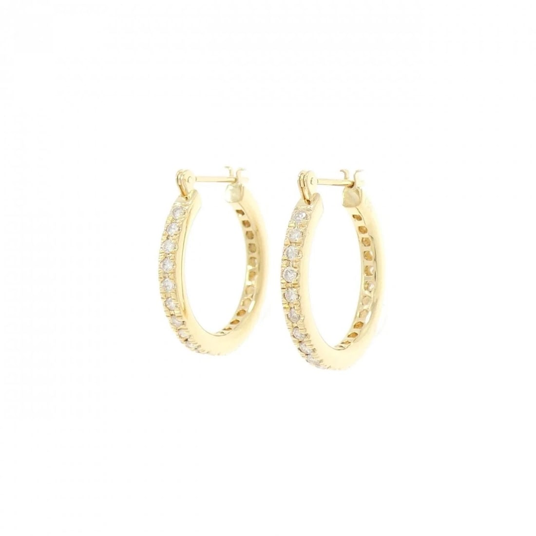 K18YG DIAMOND PIERCE: K18YG Diamond Pierce Brand: Unbranded Type/Style: Diamond Pierce/Earring Material: K18YG Color: YG Size: Actual Size Approx. height x width: 17.0mm x 2.2mm Accessories: None Accessories Notice: When
