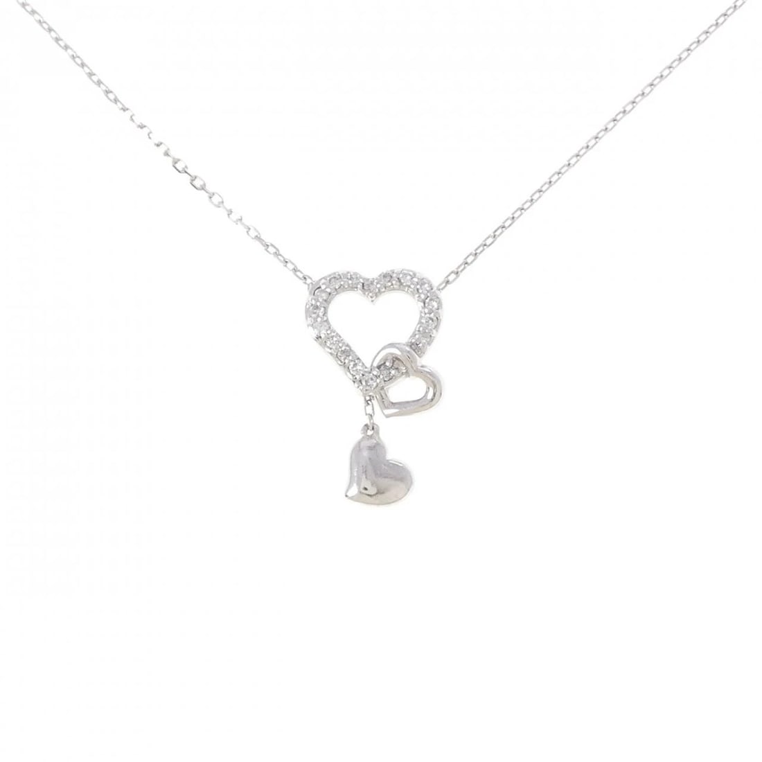 VENDOME DIAMOND NECKLACE: Vendome Diamond Necklace Brand: VANDOME Type/Style: Vendome Necklace Material: 18K Color: None Size: Actual Size Pendant length approx. x width approx.: 17.2mmx10.4mm Chain maximum width approx.: