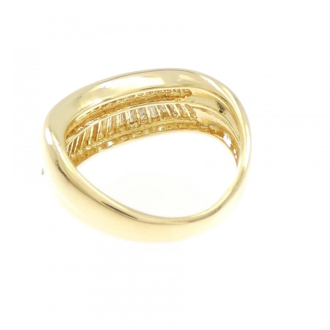 K18YG DIAMOND RING - 3
