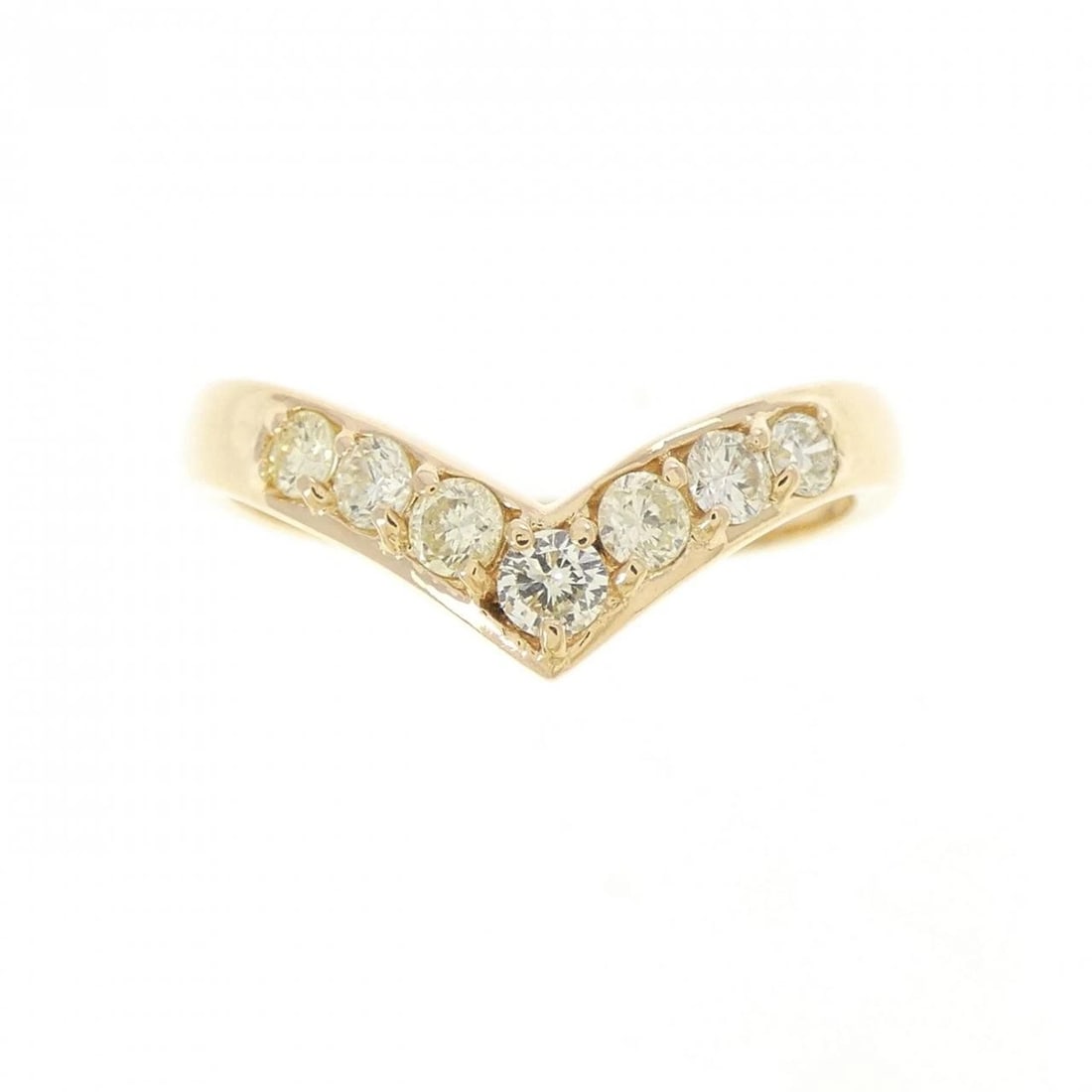 K18YG DIAMOND RING - 2