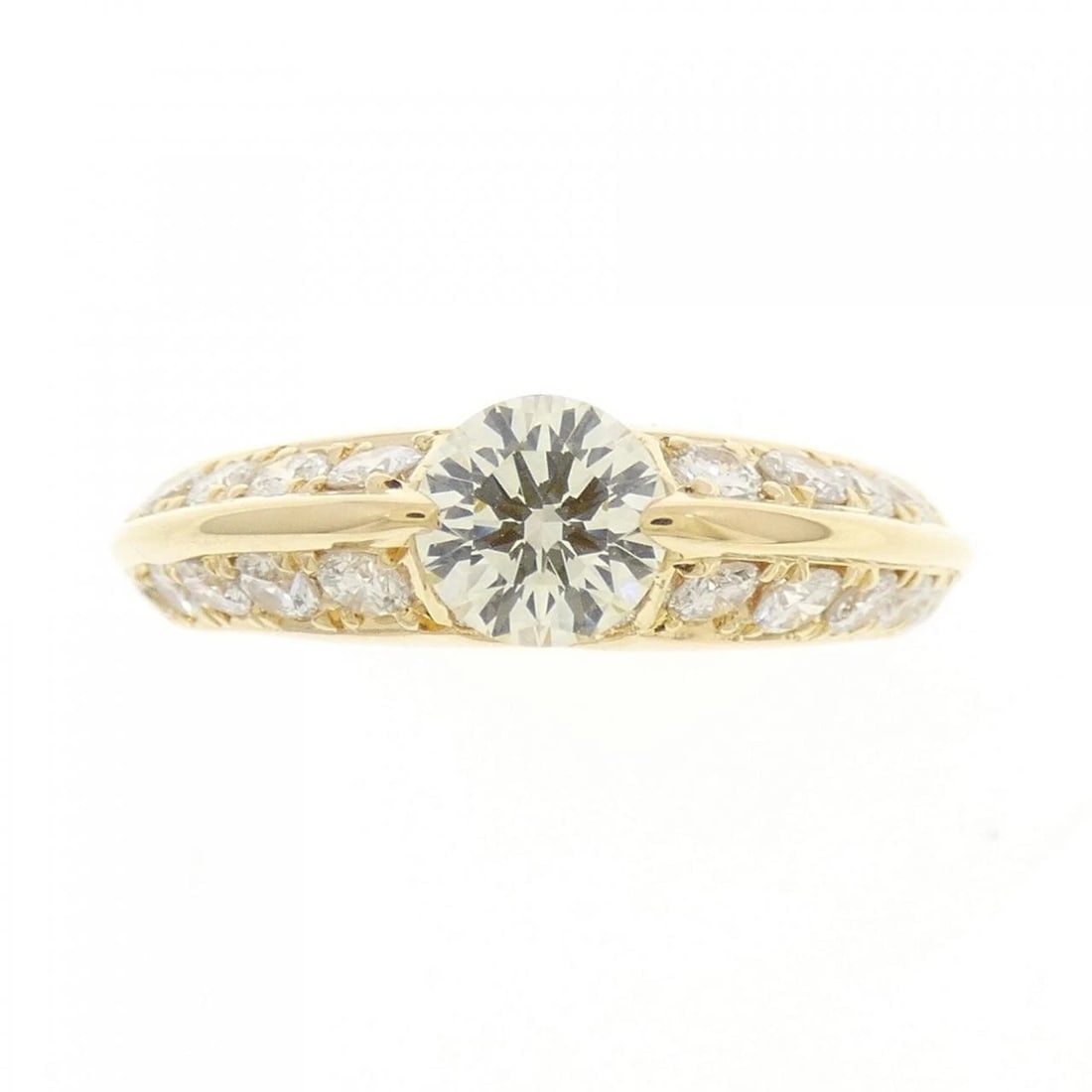K18YG DIAMOND RING - 2
