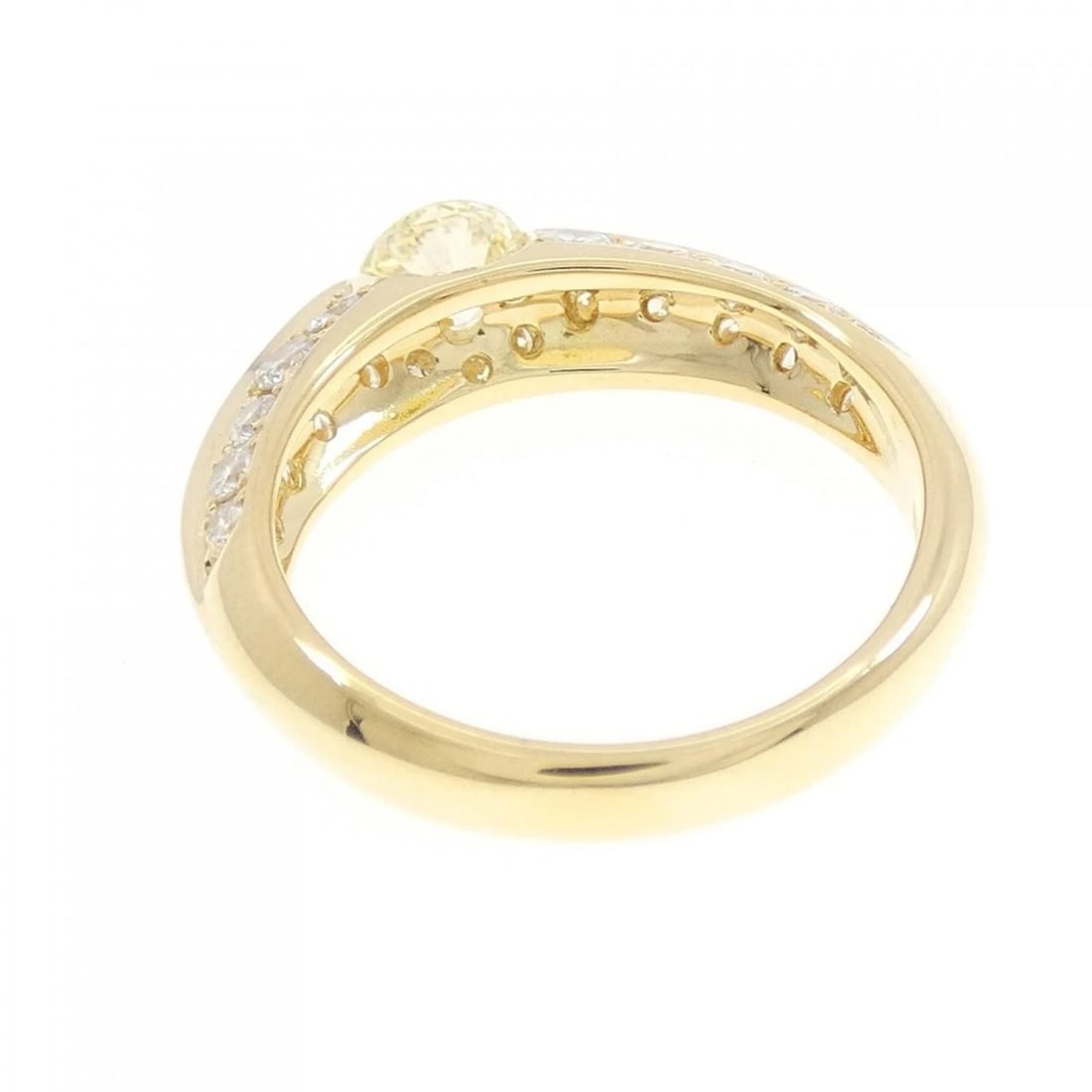 K18YG DIAMOND RING - 3