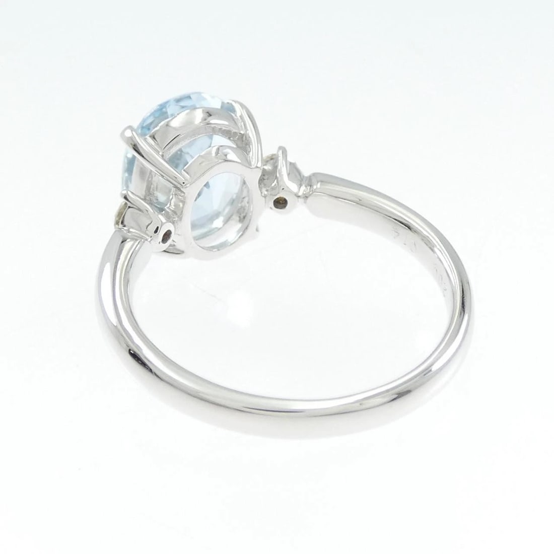 K18WG AQUAMARINE RING - 3