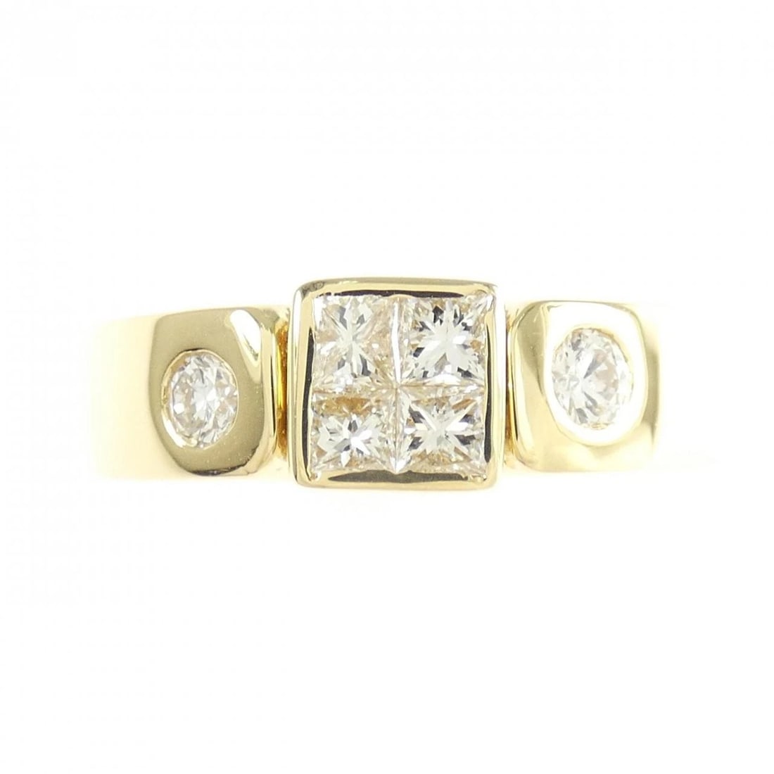 K18YG DIAMOND RING - 2