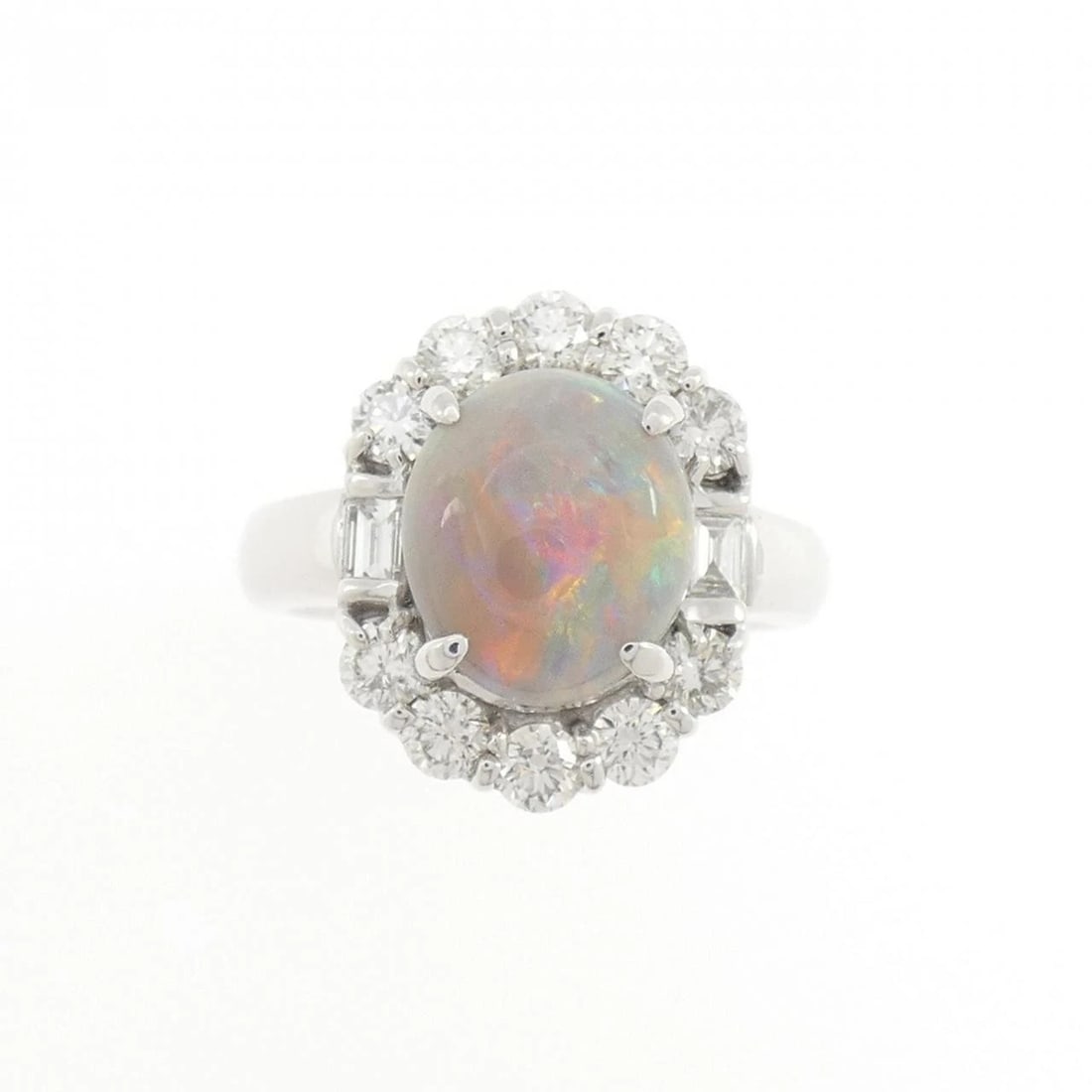 K18WG BLACK OPAL RING - 2